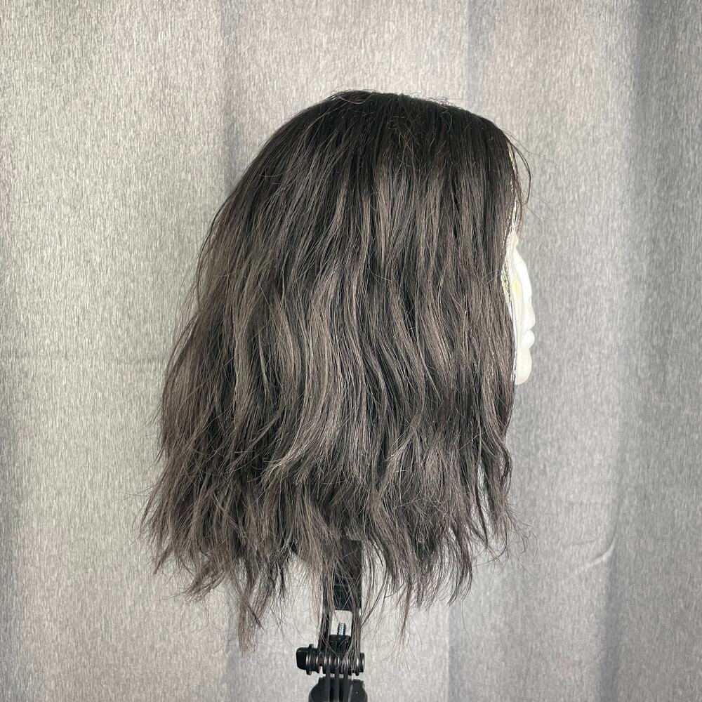Midway Bobbi Boss Dark Gray Wavy Short Hair Wig